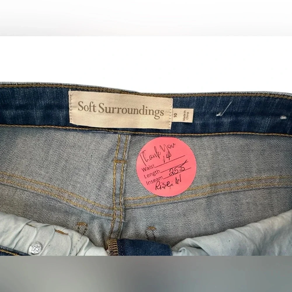 Soft Surroundings Lightweight Straight Leg Denim Jeans - Picture 3 of 6